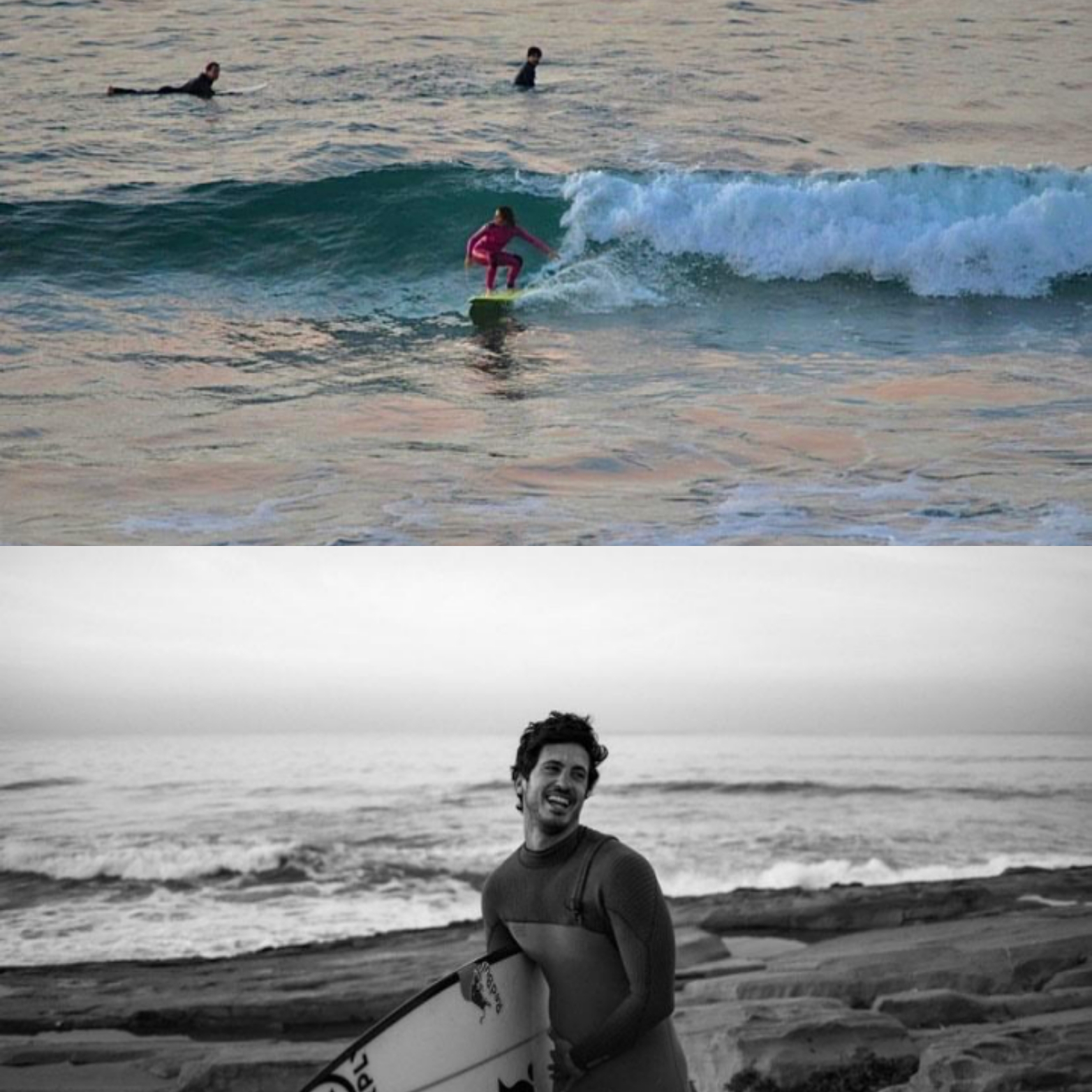 Tono y andrea nos hablan de su afición al surf y de su opinión sobre el uso de plásticos